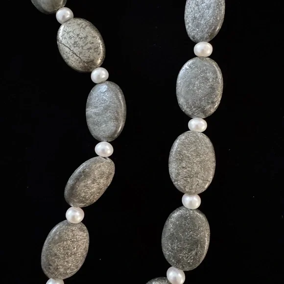 NWOT Jasper Beaded Necklace with Moonstone 925 Pendant - Picture 5 of 9